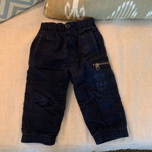 BabyGAP boys navy lined pants 12-18m